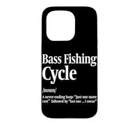 Striped Bass Fishing Cycle Case for iPhone 15 Pro