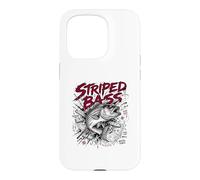 Striped Bass Surf Cast Brutal Force Predator Case for iPhone 15 Pro