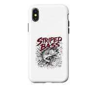 Striped Bass Surf Cast Brutal Force Predator Case for iPhone X/XS