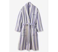 Striped Bath Robe for Adults, TRANSAT, Family Capsule Collection, with Recycled Cotton striped violet