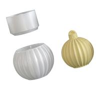 Striped Bells Design Silicone Mold Easy Releasing Storage Containers Molds Suitable for Resin Art and Own Organization Jar Mold