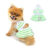 Striped Bikini Dress for Small Dogs - Summer Beach Puppy Outfit Cute Sexy Breathable Pet Swimwear Bathing Suit Small Dog Clothes for Pool Party Birthday Holiday Travel (#1,S)