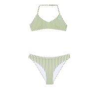 Striped Bikini Green/White Striped