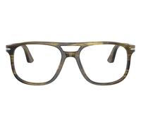 Striped Black and Olive Green / 54