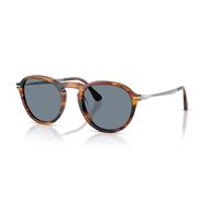 Striped Black-Brown/Light Blue / 54