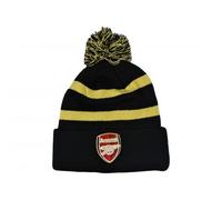 Striped Bobble Beanie Arsenal FC Black One Size