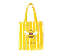 Striped Busy Bee Tote Bag | Eco-Friendly | Reusable Shopping Bag