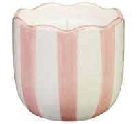 Striped Candle - Set The Mood with This Delightful Striped Candle - Its Wonderful Glow Will Provide A Calming Ambience and Help You Relax At Home (Pink)
