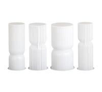 Striped Candle Silicone Mold - Geometric Spiral Pillar Candle Mold, Abstract Stripe Column Shape, Decorative Wax Casting, DIY Scented Making | Artistic for Home, Studio, Crafting, Relaxation