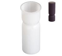 Striped Candle Silicone Mold - Geometric Spiral Pillar Candle Mold, Abstract Stripe Column Shape, Decorative Wax Casting, DIY Scented Making | Artistic for Home, Studio, Crafting, Relaxation