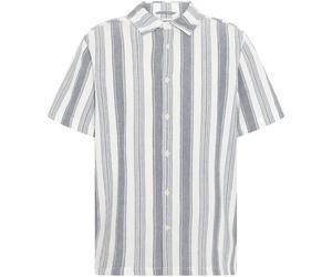 Striped Casual Shirt KnowledgeCotton Apparel Bleu XL