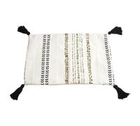 Striped Chenille Cushion Cover 45x45cm for Patio(30 * 50cm white)