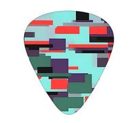 Striped Combinationguitar Plectrum 12 Piece Set, 3 Thicknesses With Case For Bass Guitar, &Electric Guitar And More.
