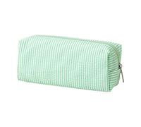 Striped Cosmetic & Stationery Zippered Polyester Bag Female Student Travel Essentials Organizer Stripe Pencil Case