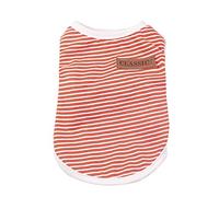 Striped Cotton Dog Hoodie, Soft Breathable Pet Sweatshirt, Basic Style Pajama Jumpsuit, Cute Casual Apparel for Chihuahua Yorkie and Cats