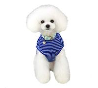 Striped Cotton Dog Hoodie, Soft Breathable Pet Sweatshirt, Basic Style Pajama Jumpsuit, Cute Casual Apparel for Chihuahua Yorkie and Cats