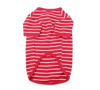 Striped Cotton Dog Shirts | Breathable & Stretchy Pet Clothes for Small/Medium/Large Dogs | Soft Summer Shirt for Boy & Girl Pets | Bichon Frise/Shiba Inu/French Bulldog (XL)