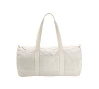 Striped Cotton Duffle Bag Westford Mill Grey One Size