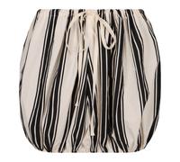Striped Cotton Mini-Skirt with Drawstring Waist - female - Philosophy di Lorenzo Serafini - Short Skirts - Beige - XS - Skirts XS