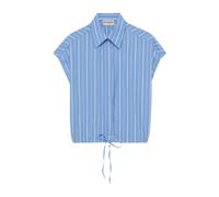 Striped Cotton Poplin Shirt - female - Roy Roger's - Shirts - Blue - S - Blouses & Shirts S