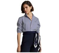 Striped Cotton Shirt - female - Polo Ralph Lauren - Shirts - Blue - M - Blouses & Shirts M