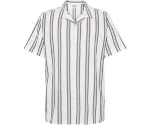 Striped cotton shirt KnowledgeCotton Apparel Box Bleu S