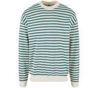 Striped crewneck sweatshirt Urban Classics Blanc S