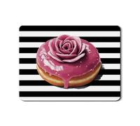 Striped Dish Drying Mats For Kitchen Counter, Peach Rose Absorbent Rubber Dish Drainer Mat, Modern PU Leather Drying Pad For Kitchen Coffee Bar 18x24 Inch
