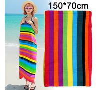 Striped Extra Large Microfibre Lightweight Beach Towel Quick Dry Travel Towel
