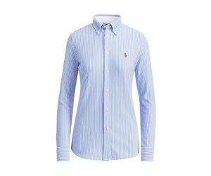 Striped Fitted Shirt - female - Polo Ralph Lauren - Shirts - Blue - L - Blouses & Shirts L