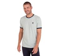 Striped Flamed Cotton T-shirt Camberabero Vert 3XL