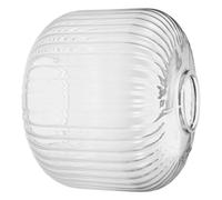 Striped Glass Lantern Shade for E26 E27 Pendant Ceiling Lights | Dual open cylinder form, clear vintage Nordic style, easy to clean and scratch resistant, for dining rooms and cafes