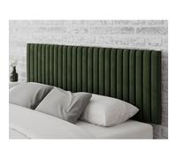 Striped Green Velvet Super King Size Headboard - Aspire