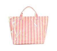 Striped Handbag | Large Swimming Pool Handbag Ultra Shiny Waterproof Work Tote Bag for Camping, College, Gym, Hiking, Office, Picnic, Pool and School, Beige Pink, Se référer au descriptif