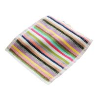 Striped Handkerchief and Towel Set Multipurpose Absorbent Cloths for Kitchen Bathroom Cleaning Soft Stylish Home Table Use (Red, 30X30CM)