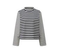 Striped Jersey Sweatshirt with Round Neck Women s.Oliver Bleu 36