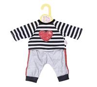 Striped Joggingsuit, Heart 43cm Dolly Moda Multi One Size