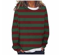 Striped Jumpers for Women/Men UK Sale Knitted Sweaters Thick Warm Winter Jumpers Causal Long Sleeve Sweater Plush Fleece Knitwear Mens Jumper Color Block Pullover Sweatshirts Warehouse Deals Clearance