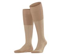 FALKE Men's Oxford Stripe M Kh Cotton Long Patterned 1 Pair Knee-High Socks, Brown Camel 5038, 10-11