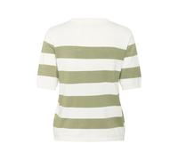Striped knit blouse for women KAFFE Lizza Blanc S