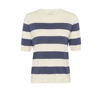 Striped knit blouse for women KAFFE Lizza Bleu XL