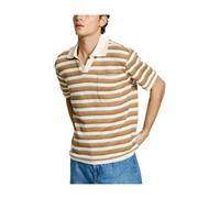 Striped Knit Polo Shirt - male - Pepe Jeans - Polo Shirts - Beige - M - Tops M