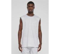 Striped knit tank top Urban Classics Blanc XL