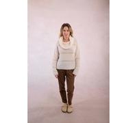 Striped Knitted Jumper with Sequin Insert ecru striped