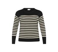 Striped knitted jumper women KAFFE Curve Lizzy Noir S