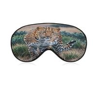 Striped Leopard Eye Mask Sleep Mask for Side Sleeper Women Men Pressure-Free & Light Block-Out Blindfold Soft Comfortable Eye Covers Breathable Blindfold Adjustable
