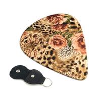Striped Leopard Guitar Picks, 6 Pcs Guitar Plectrums double-sided printing, suitable for acoustic, electric and bass guitars, including 0.46 mm 0.71 mm 0.96 mm
