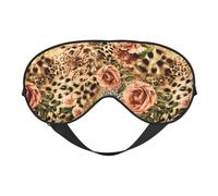 Striped Leopard Print Functionality Cozy Eye Mask Adjustable Strap Nap Night Travel Camping Yoga Relax