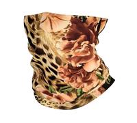 Striped Leopard Print Neck Warmer Ultra-Soft, Stretchy Neck Gaiter Winter Neck Gaiter Warmer For Menand Women