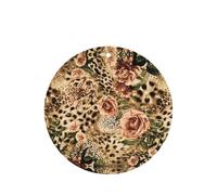 Striped Leopard Round Fragrance Cards Set, Lavender Hanging Air Freshener For Car Home Decor, 10 Or 24 Pcs